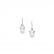 Mikimoto White Gold South Sea Pearl & Diamond Earrings