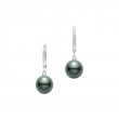 Mikimoto Black South Sea Pearl Dangle Earrings