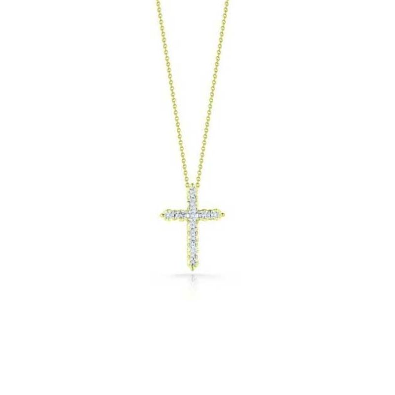 Roberto Coin 18K Yellow Gold Diamond Cross