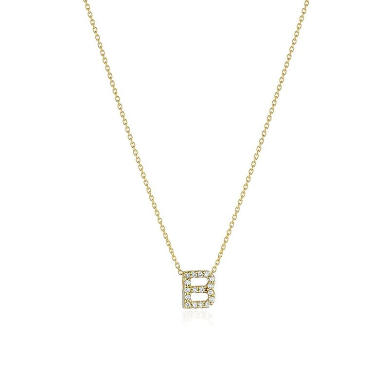 Roberto Coin 18K Yellow Gold Tiny Treasures Love Letter B Pendant Necklace
