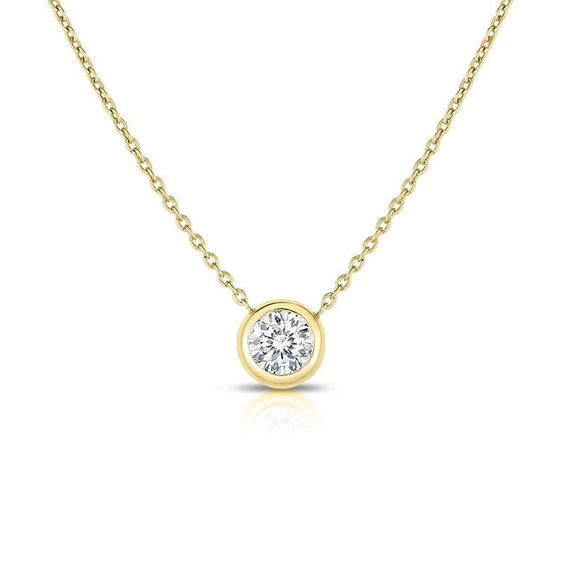Roberto Coin 18K Yellow Gold Diamonds By The Inch Diamond Solitaire Pendant