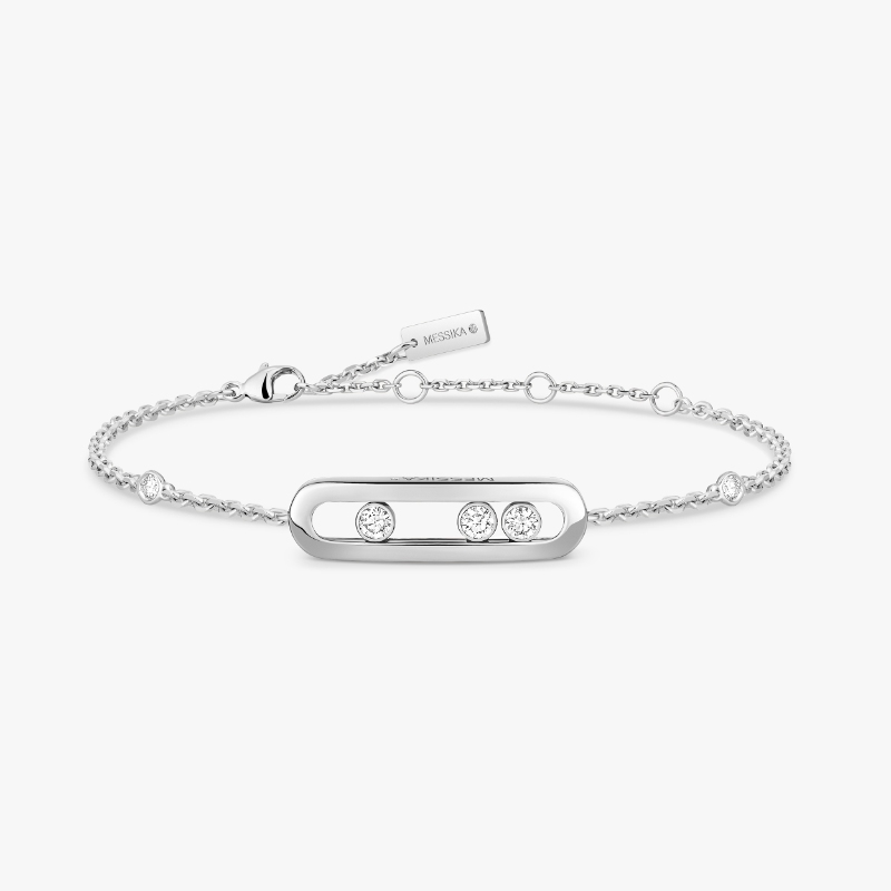 18K White Gold Baby Move Bracelet