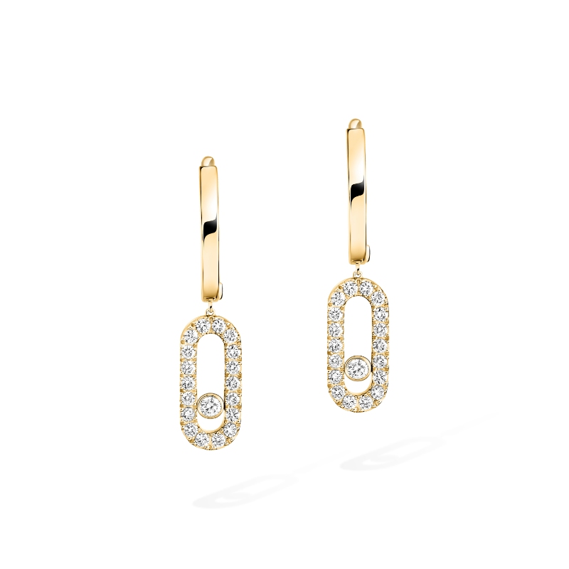 Messika Move Uno Pave Hoop Earrings