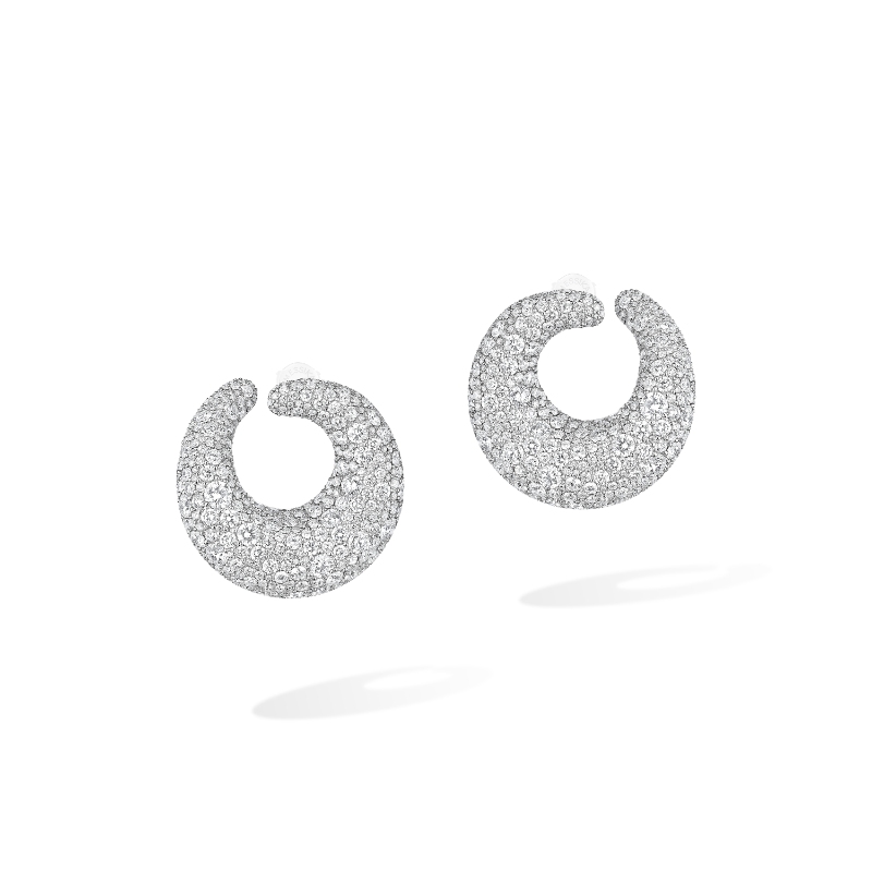 18K White Gold White Midnight Sun Twist Bracelet