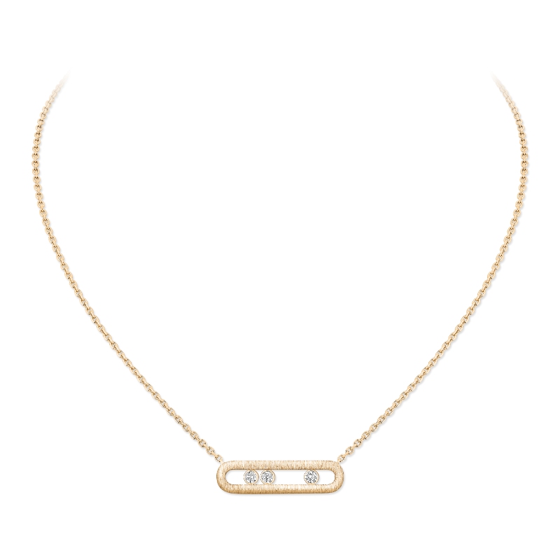 Messika Move Classique Cisele 18K Yellow Gold Necklace