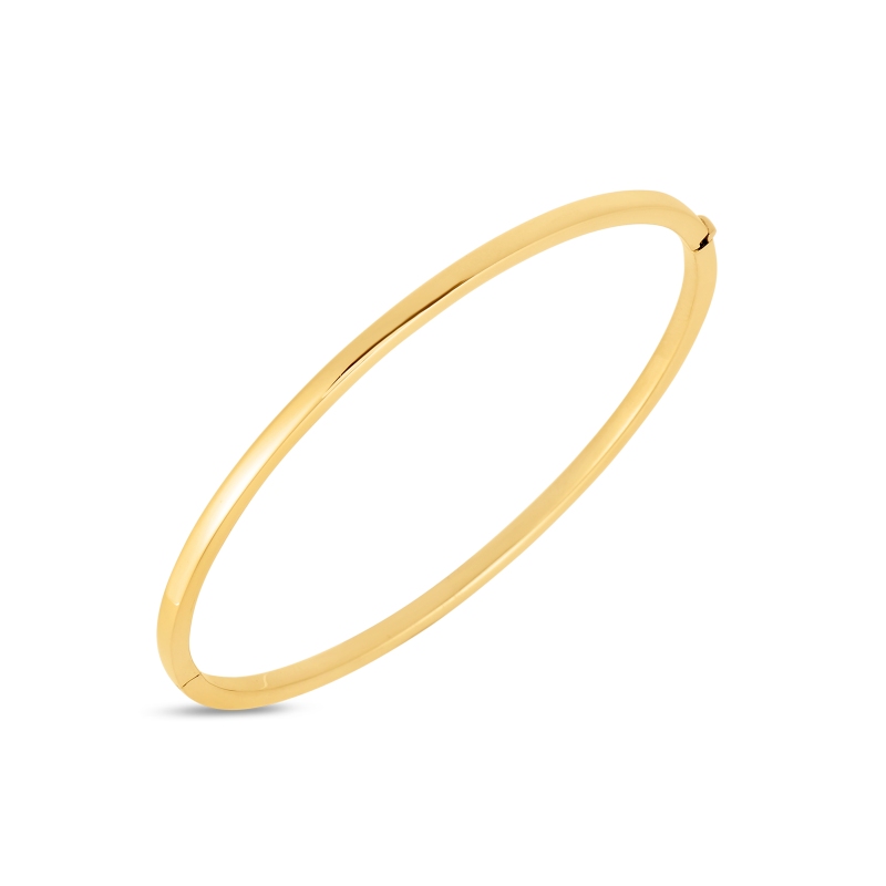 Roberto Coin 18K Yellow Gold Designer Gold Oval Bangle