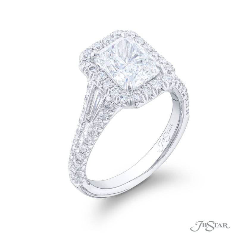 JB Star Emerald Cut Diamond Engagement Ring