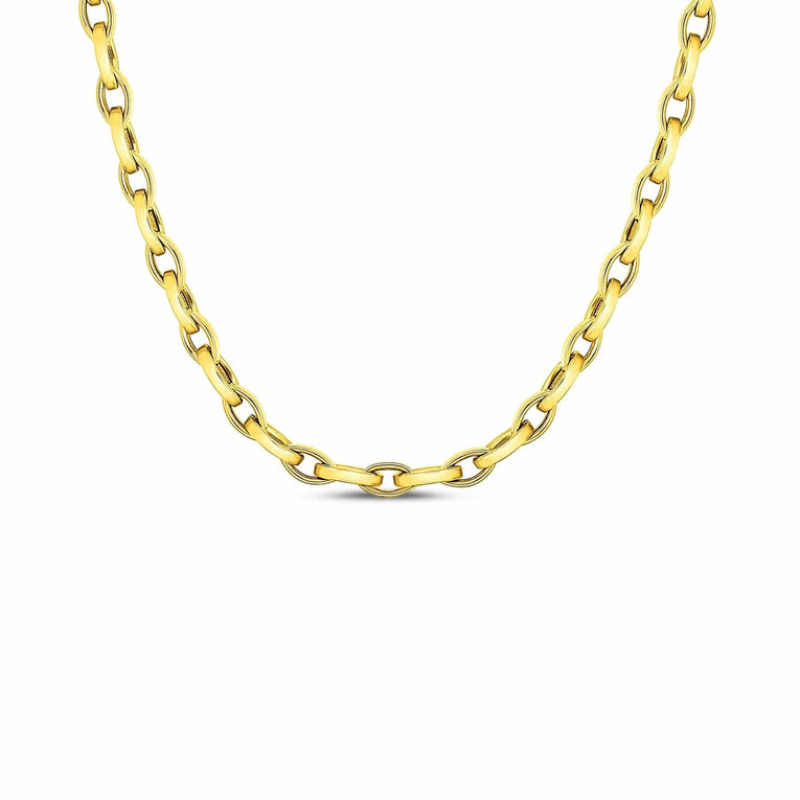 Roberto Coin 18K Yellow Gold Almond Link Chain Necklace