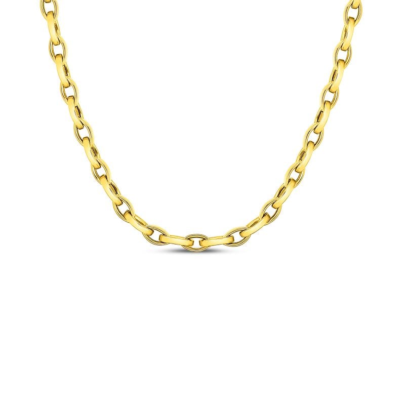 Roberto Coin 18K Yellow Gold Designer Gold Chain Link Necklace