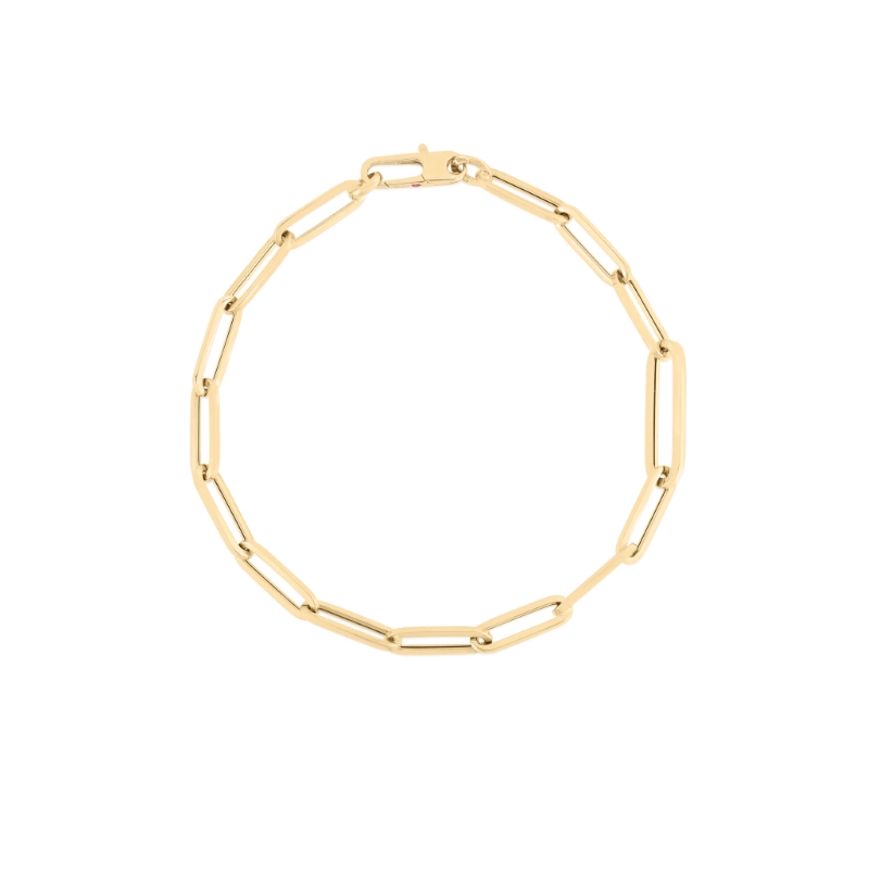 Roberto Coin 18K Yellow Gold Designer Gold Oval Link Bracelet