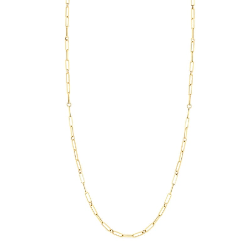 Roberto Coin 18K Yellow Gold Designer Gold Link Chain Necklace