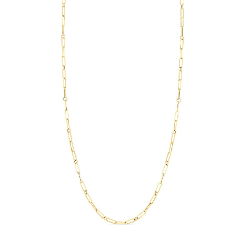 Roberto Coin 18K Yellow Gold Designer Gold Link Chain Necklace