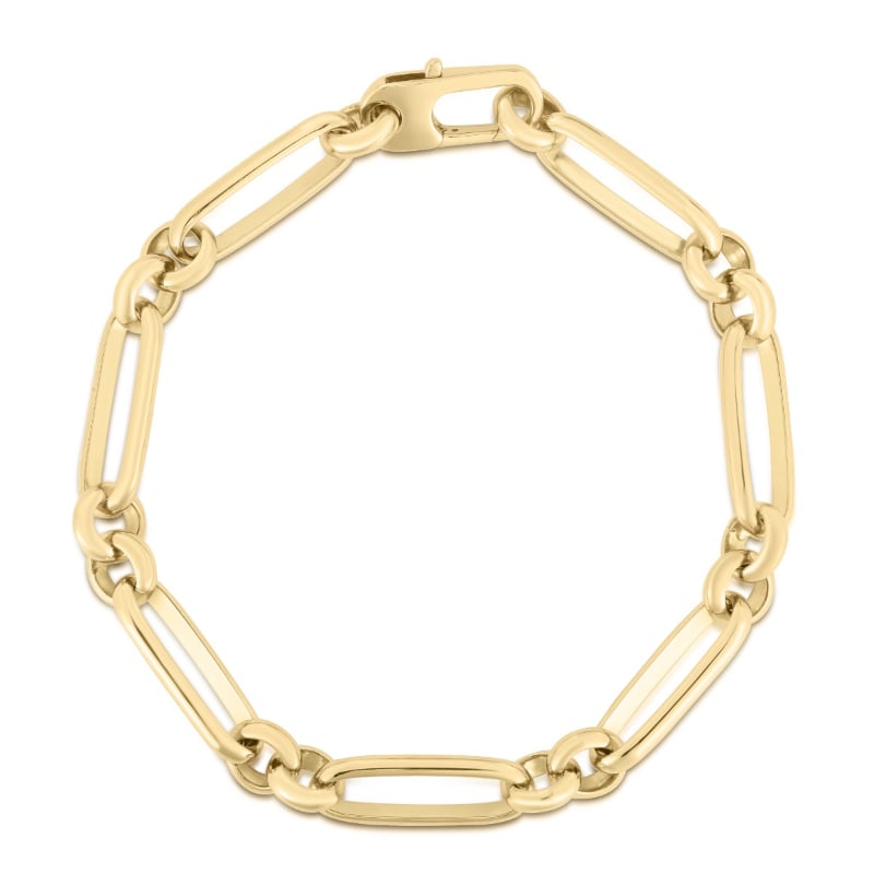 Roberto Coin 18K Yellow Gold Designer Gold Oro Classic Link Bracelet
