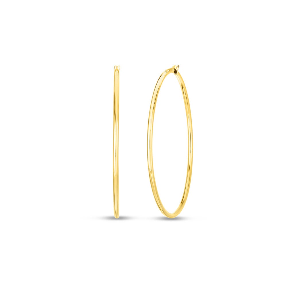 Roberto Coin 18K Yellow Gold Perfect Hoop Extra Large Hoop Earrings
