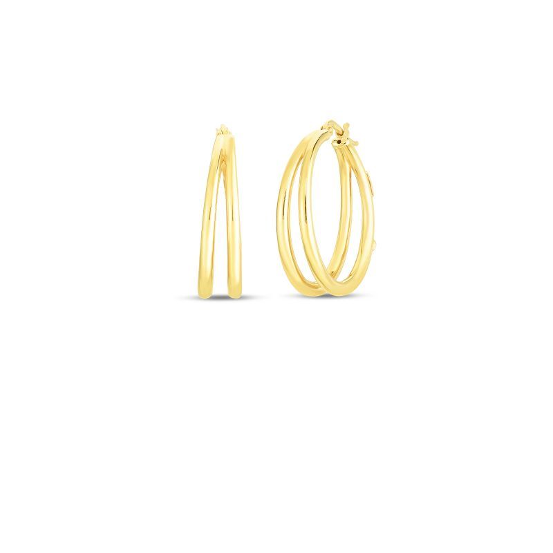 Roberto Coin 18K Yellow Gold Classic Gold Hoop Earrings