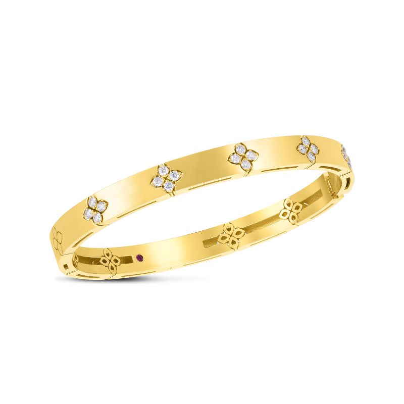 Roberto Coin 18K Yellow Gold Verona Diamond Bangle Bracelet