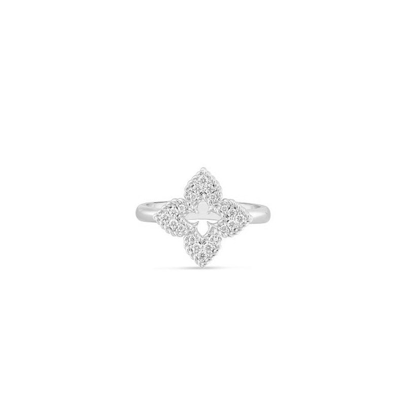 Roberto Coin 18K White Gold Diamond Venetian Princess Ring
