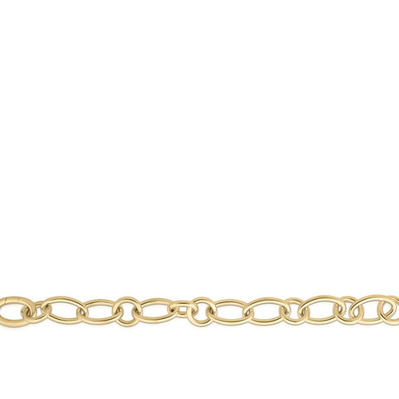 Roberto Coin 18K Yellow Gold Designer Gold Oval And Round Link Bracelet