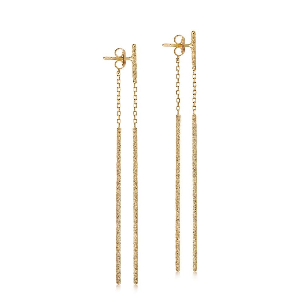 Florentine Finish Double Magic Wand Earrings