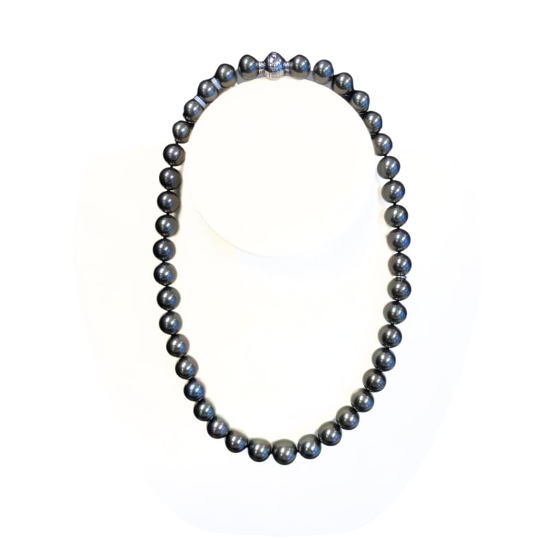 Mikimoto Black South Sea Pearl Necklace