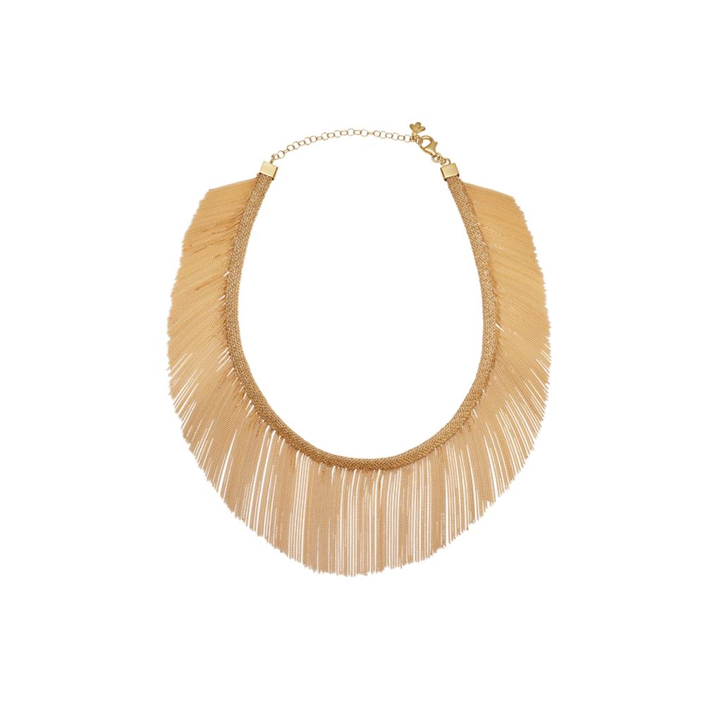Woven Fringe Necklace