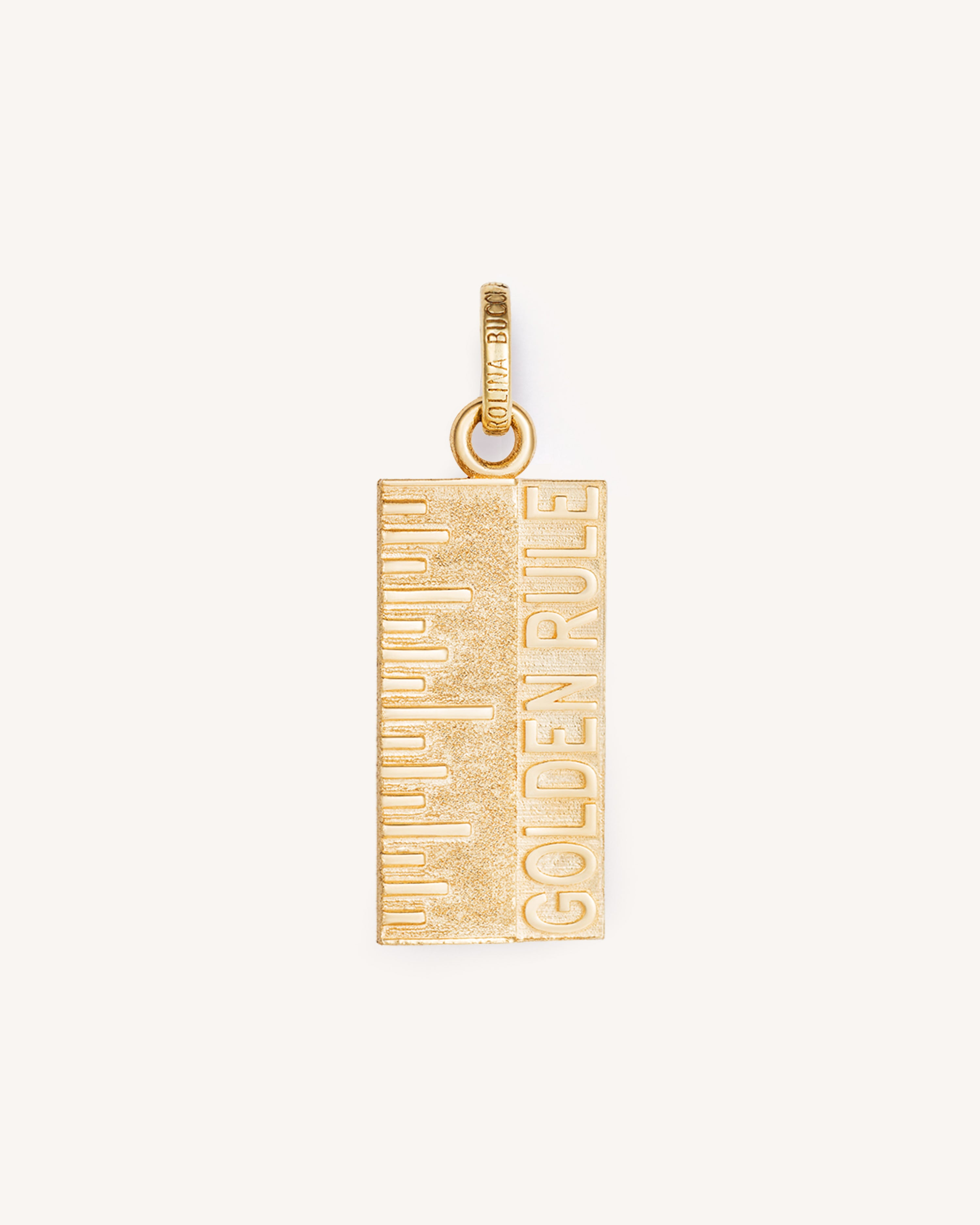 Florentine Finish Golden Rule Pendant