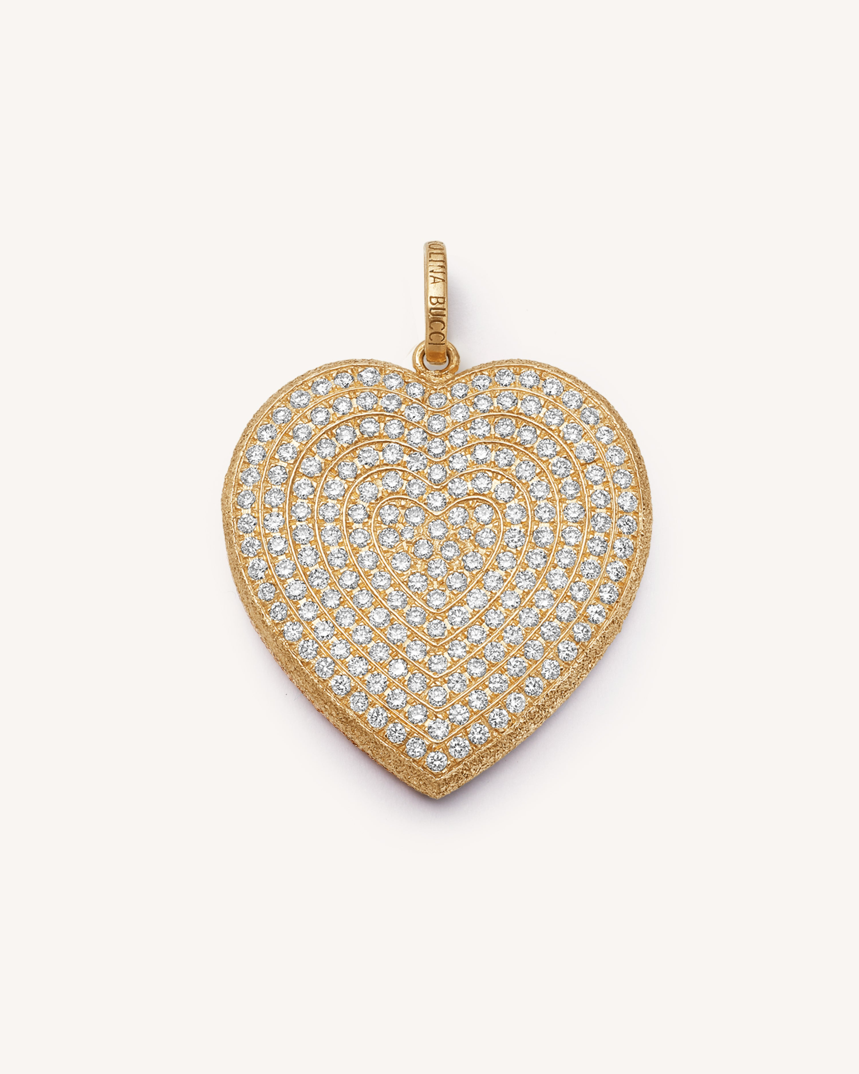 White Diamond Pave Cuore Pendant