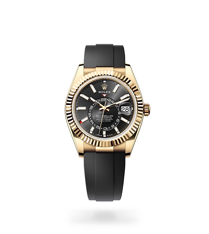 two tone rose gold sky dweller
