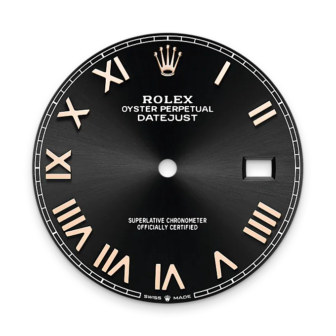 Bright black dial