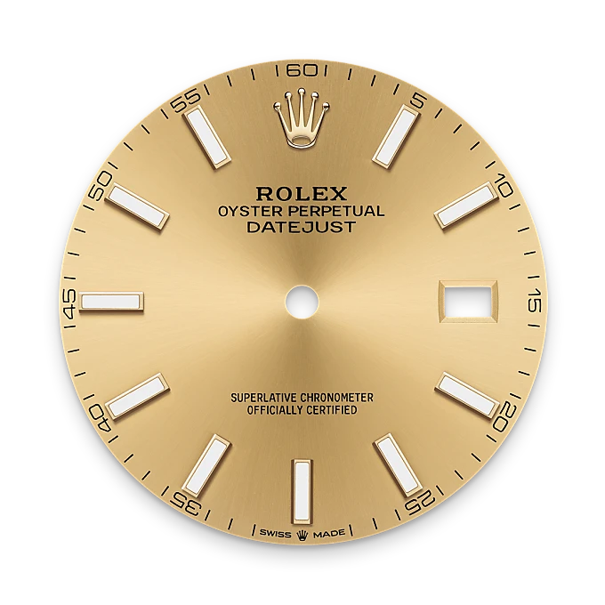 Champagne-colour dial