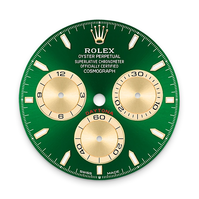 Bright green dial