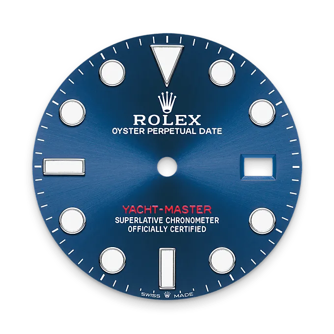 Bright blue dial