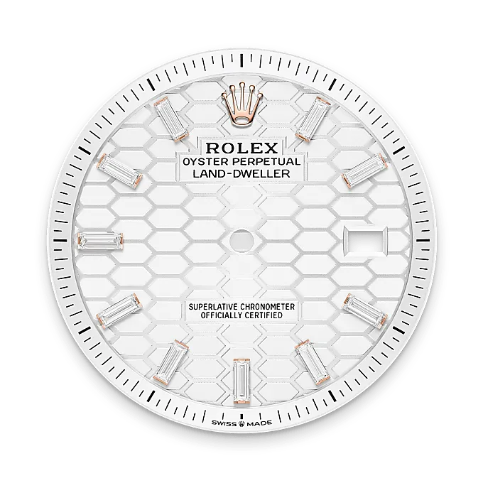 Intense white dial