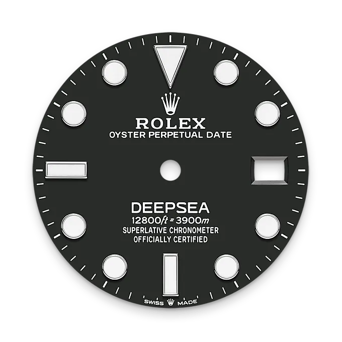 Intense black dial