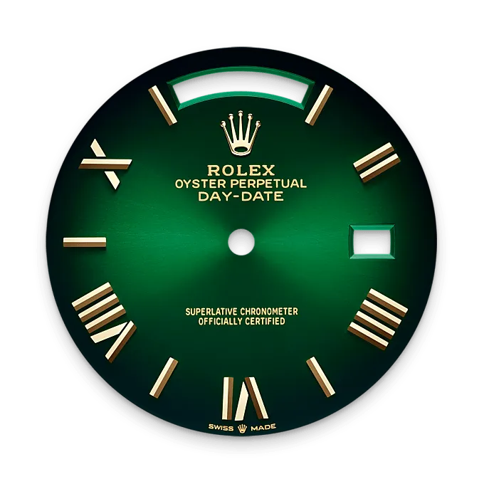 Green ombré dial