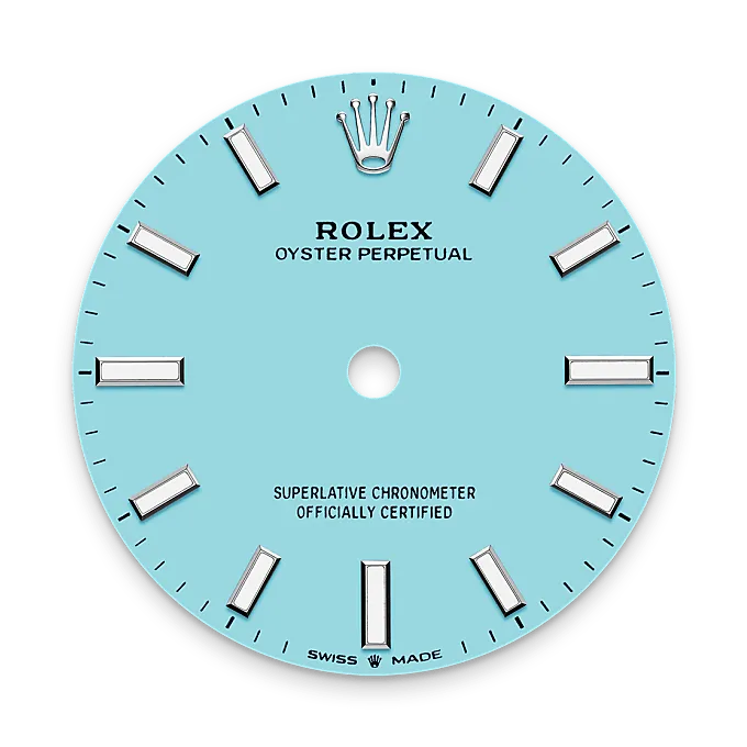 Turquoise blue dial